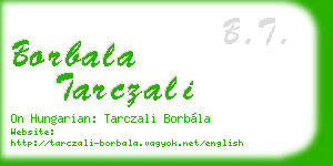 borbala tarczali business card